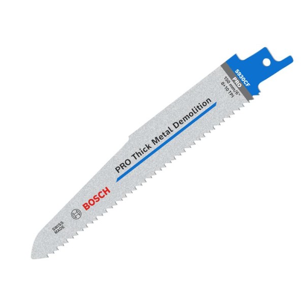 Bosch Powertool Accessories PRO Thick Metal Demolition S930CF Blade 150mm 8+10 TPI Pack of 5 Bosch Powertool Accessories PRO Thick Metal Demolition S930CF Blade 150mm 8+10 TPI Pack of 5