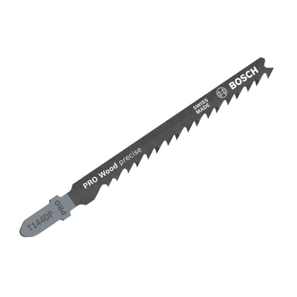 Bosch Powertool Accessories PRO Wood precise T144DP Jigsaw Blade 100mm Pack of 5 Bosch Powertool Accessories PRO Wood precise T144DP Jigsaw Blade 100mm Pack of 5
