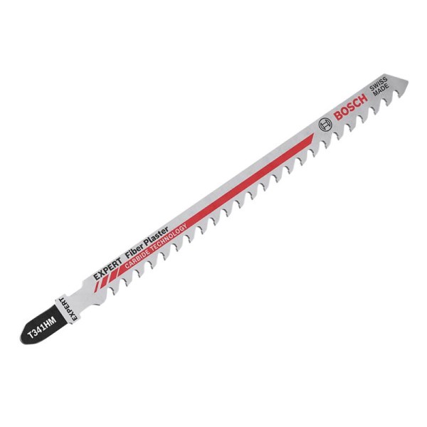 Bosch Powertool Accessories EXPERT Fibre Plaster T341HM Jigsaw Blade 132mm Pack of 3 Bosch Powertool Accessories EXPERT Fibre Plaster T341HM Jigsaw Blade 132mm Pack of 3