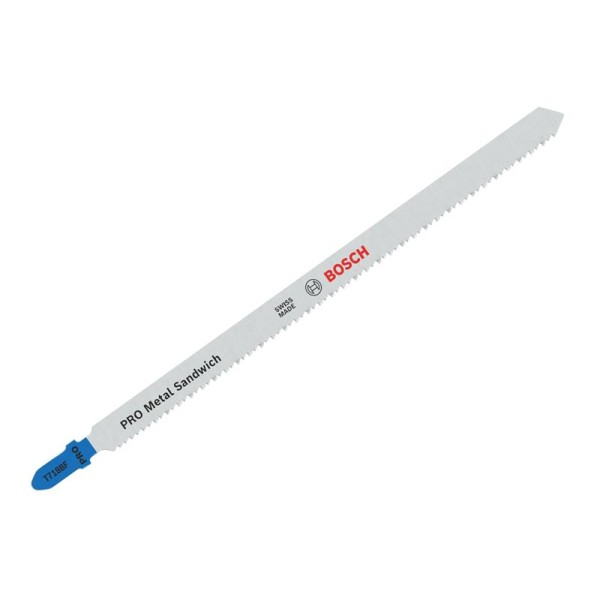 Bosch Powertool Accessories PRO Metal Sandwich T718BF Jigsaw Blade 180mm Pack of 5 Bosch Powertool Accessories PRO Metal Sandwich T718BF Jigsaw Blade 180mm Pack of 5
