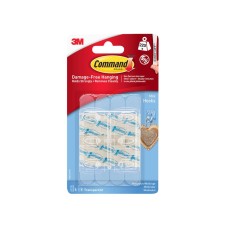 Command™ Clear Mini Hook (6 Hooks + 8 Strips)