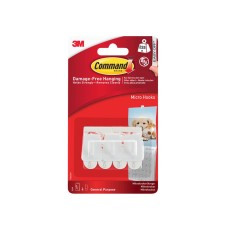 Command™ Micro Hook (3 Hooks + 4 Strips)