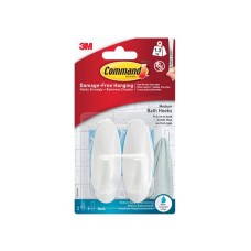 Command™ Bath Medium Designer Hook (2 Hooks + 4 Strips)