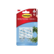 Command™ Clear Medium Hook (2 Hooks + 4 Strips)