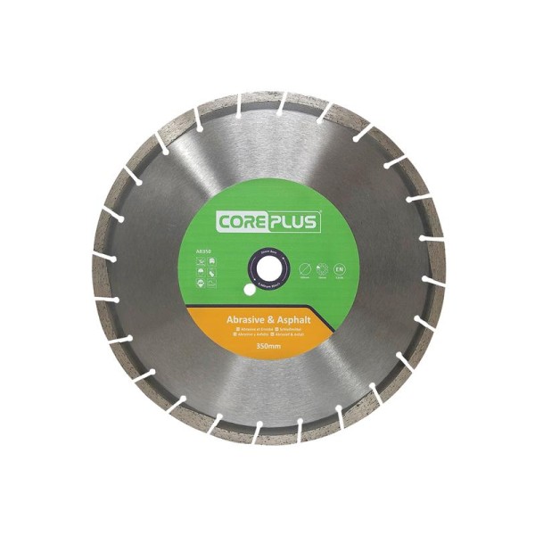 CorePlus AB350 Abrasive & Asphalt Diamond Blade 350mm CorePlus AB350 Abrasive & Asphalt Diamond Blade 350mm