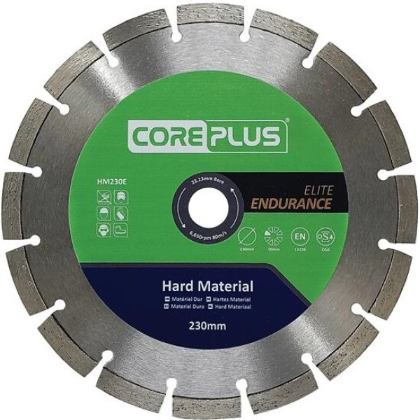 CorePlus HM230E Elite Hard Material Diamond Blade 230mm CorePlus HM230E Elite Hard Material Diamond Blade 230mm
