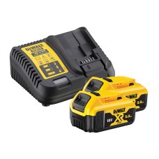 DEWALT DCB184B2C XR Charger & Battery Set 18V 2 x 5.0Ah Li-ion