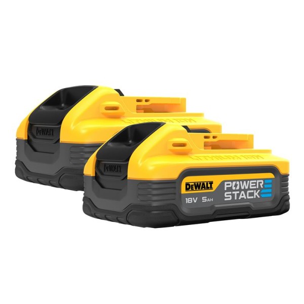 DEWALT DCBP518H2 POWERSTACK™ Slide Battery Twin Pack 18V 5.0Ah Li-ion DEWALT DCBP518H2 POWERSTACK™ Slide Battery Twin Pack 18V 5.0Ah Li-ion