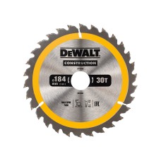 DEWALT Portable Construction Circular Saw Blade 184 x 30mm x 30T