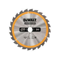 DEWALT Stationary Construction Circular Saw Blade 250 x 30mm x 24T