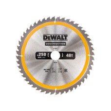 DEWALT Stationary Construction Circular Saw Blade 250 x 30mm x 48T