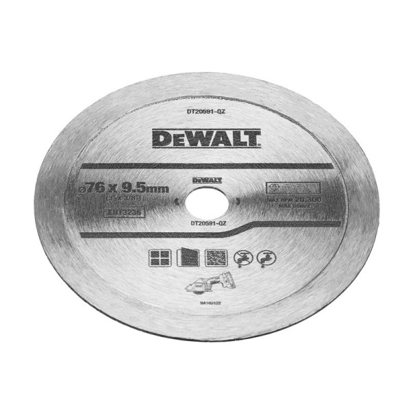 DEWALT DT20591 Diamond Tile Blade 76mm DEWALT DT20591 Diamond Tile Blade 76mm