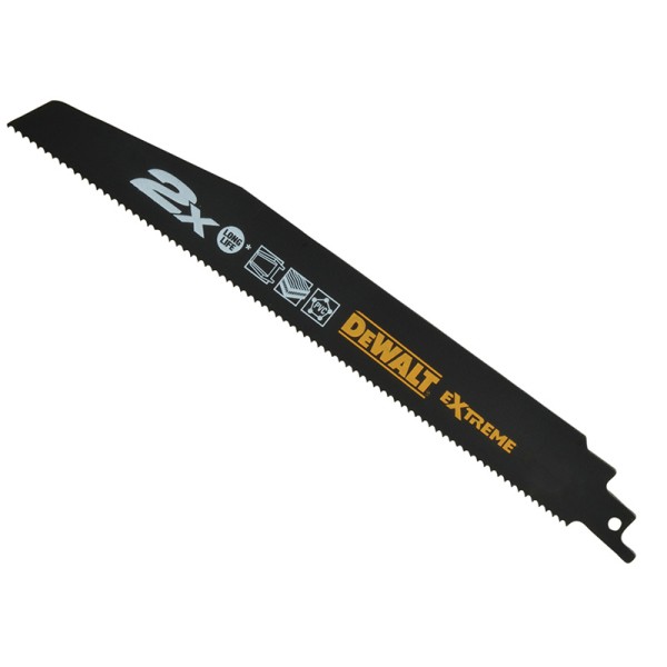DEWALT 2X Life General Purpose Reciprocating Blade 152mm x 10 TPI Pack of 5 DEWALT 2X Life General Purpose Reciprocating Blade 152mm x 10 TPI Pack of 5