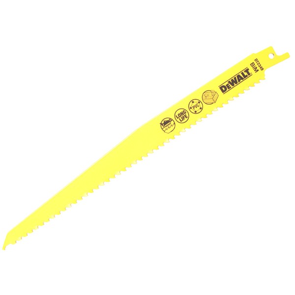 DEWALT Bi-Metal Reciprocating Blade for Wood with Nails 228mm (Pack 5) DEWALT Bi-Metal Reciprocating Blade for Wood with Nails 228mm (Pack 5)