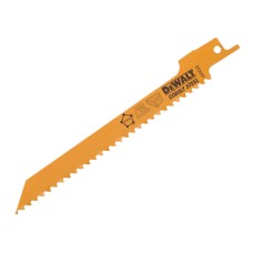 DEWALT Bi-Metal Reciprocating Blade for Wood, Fine Fast Cuts 152mm x 6 TPI (Pack 5)