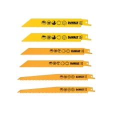 DEWALT DT2444 Reciprocating Saw Blade Set, 6 Piece