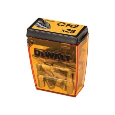 DEWALT PZ2 25mm Standard Tic Tac Display 21 x Packs of 25