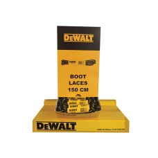 DEWALT Polyester/Cotton Boot Laces 150cm In Dispenser (60 Pairs)