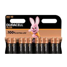 Duracell AA Cell Plus Power +100% Batteries (Pack 10)