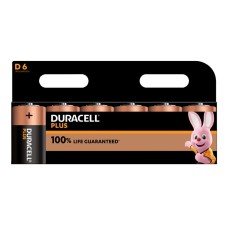 Duracell D Cell Plus Power +100% Batteries (Pack 6)