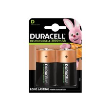 Duracell D Cell 3000Mah Rechargeable Batteries (Pack 2)