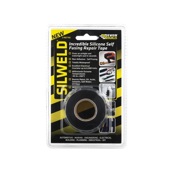 Everbuild Silweld Tape 3m Black Everbuild Silweld Tape 3m Black