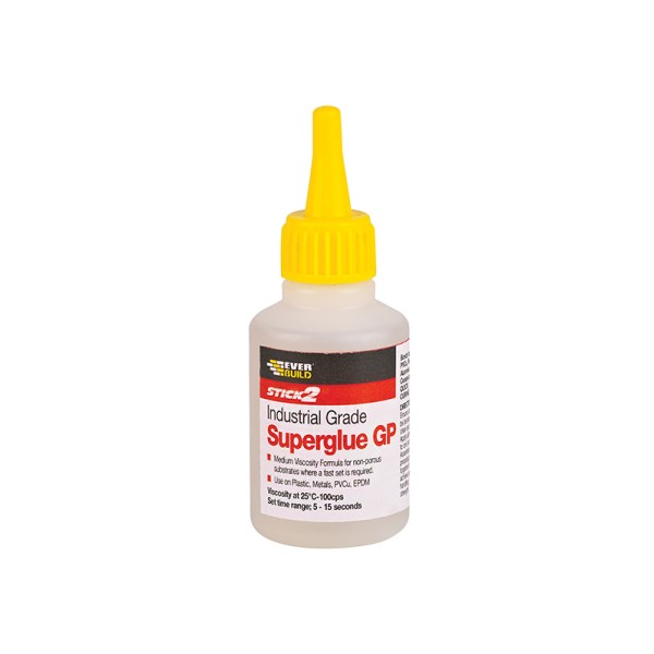 Everbuild Industrial Superglue General Purpose 50g Everbuild Industrial Superglue General Purpose 50g