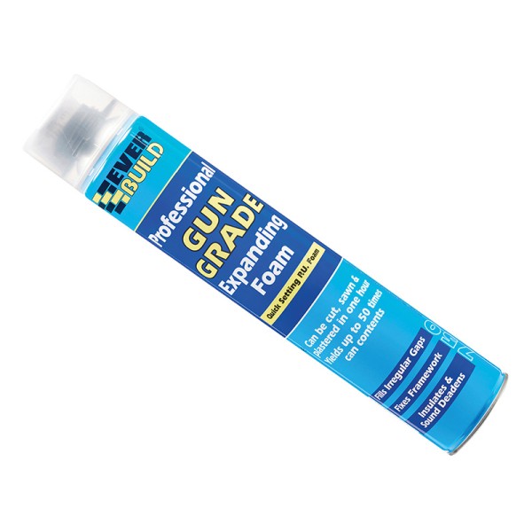 Everbuild Pro Gun Grade Expanding Foam 750ml Everbuild Pro Gun Grade Expanding Foam 750ml