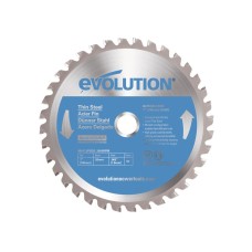 Evolution Thin Steel Cutting Circular Saw Blade 180 x 20mm x 36T