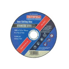 Faithfull Inox Cutting Disc 100 x 1.2 x 16mm