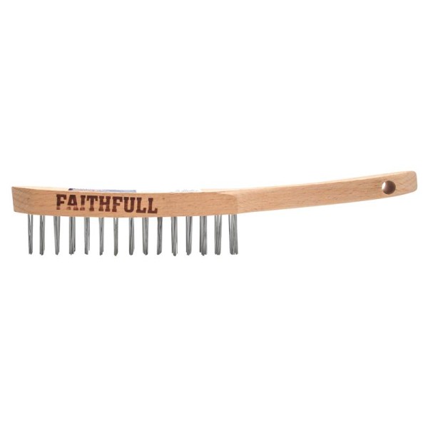 Faithfull Heavy-Duty Scratch Brush, Two Row Faithfull Heavy-Duty Scratch Brush, Two Row