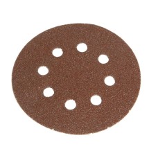 Faithfull Hook & Loop Sanding Disc DID3 Holed 125mm x 80G (Pack 5)