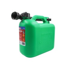 Faithfull Plastic Fuel Can Green 5 litre