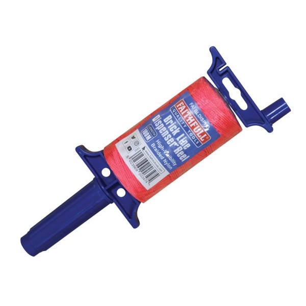 Faithfull Brick Line Dispenser Reel with Hi-Vis Line 100m (330ft) Faithfull Brick Line Dispenser Reel with Hi-Vis Line 100m (330ft)