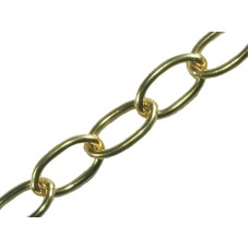 Faithfull Oval Chain 1.8mm x 10m Polished Brass