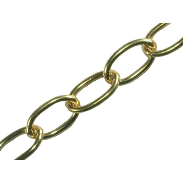 Faithfull Oval Chain 2.3mm x 10m Polished Brass Faithfull Oval Chain 2.3mm x 10m Polished Brass
