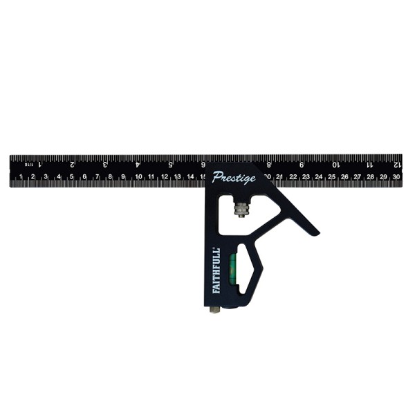 Faithfull Prestige Combination Square Black Aluminium 300mm (12in) Faithfull Prestige Combination Square Black Aluminium 300mm (12in)