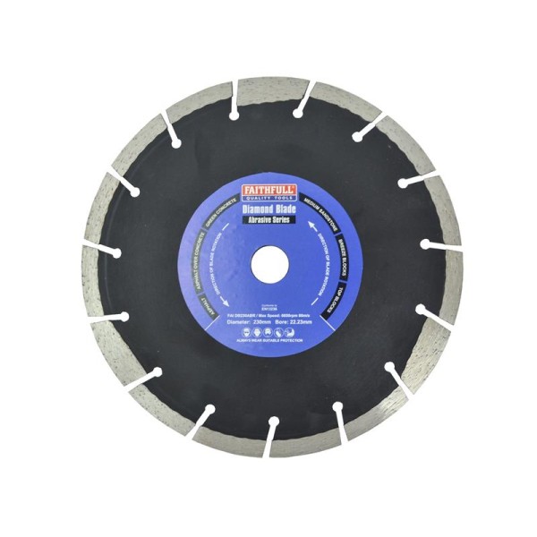 Faithfull Abrasive Diamond Blade 230 x 22.23mm Faithfull Abrasive Diamond Blade 230 x 22.23mm