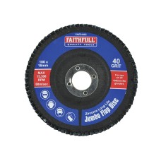Faithfull Abrasive Jumbo Flap Disc 100mm Coarse