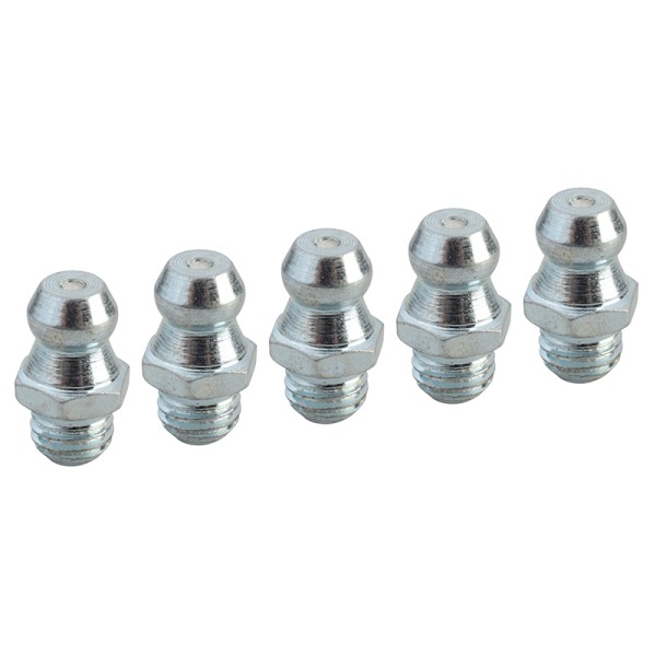Faithfull Grease Nipple Straight 1/4in UNF (Pack 5) Faithfull Grease Nipple Straight 1/4in UNF (Pack 5)