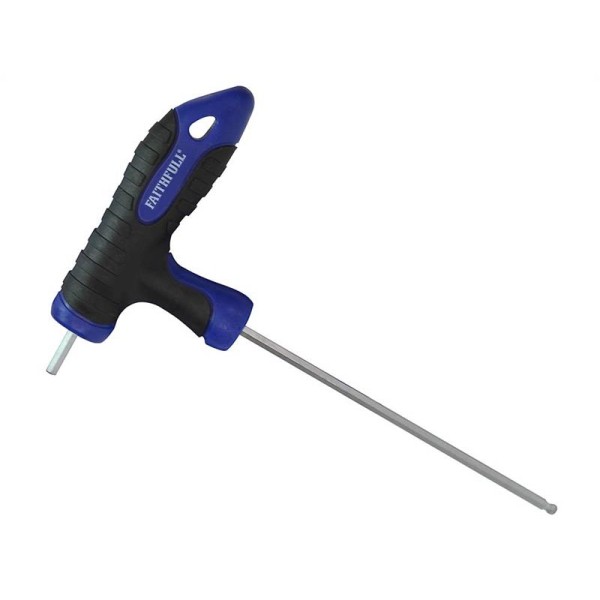 Faithfull Ball Ended T-Handle Hexagon Key 4mm Faithfull Ball Ended T-Handle Hexagon Key 4mm