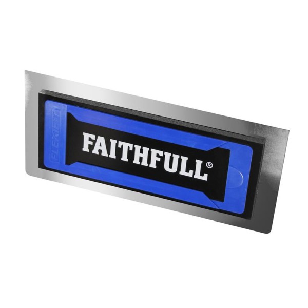 Faithfull Stainless Steel Flexifit Trowel with Foam 12in Faithfull Stainless Steel Flexifit Trowel with Foam 12in
