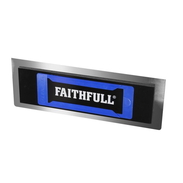 Faithfull Stainless Steel Flexifit Trowel with Foam 14in Faithfull Stainless Steel Flexifit Trowel with Foam 14in