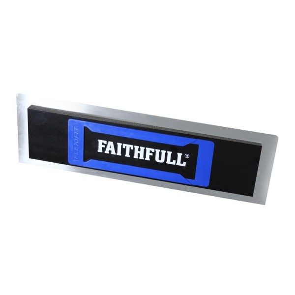 Faithfull Stainless Steel Flexifit Trowel with Foam 18in Faithfull Stainless Steel Flexifit Trowel with Foam 18in