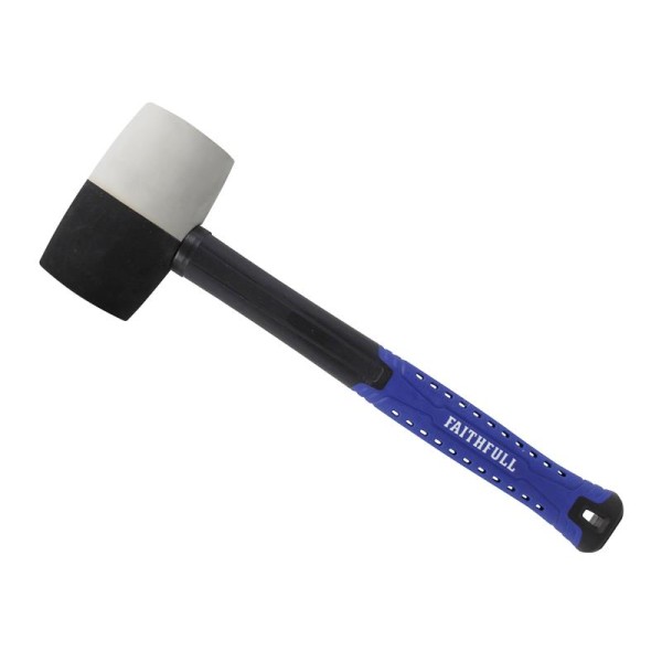 Faithfull Black & White Fibreglass Mallet 24oz Faithfull Black & White Fibreglass Mallet 24oz