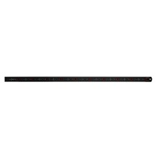 Faithfull Matt Black Stainless Steel Measuring Rule 1000mm