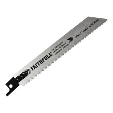 Faithfull S922HF Bi-Metal Sabre Saw Blade Demolition 150mm 10 TPI (Pack 5)