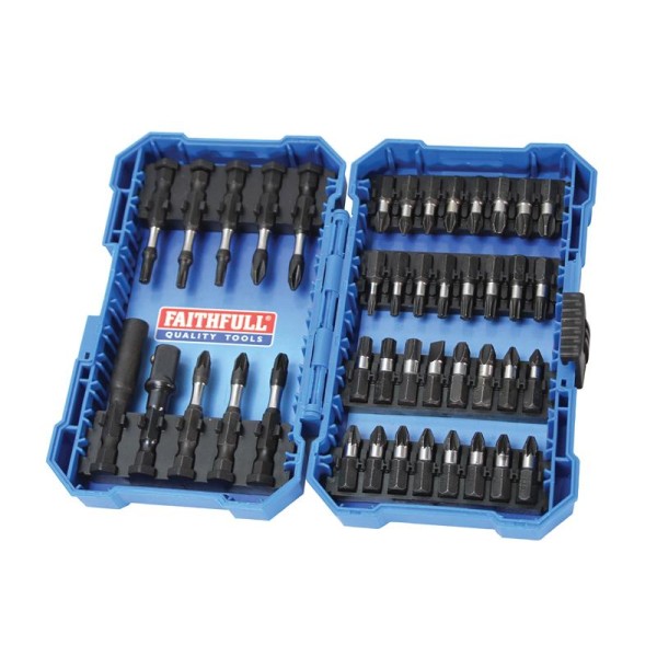 Faithfull Impact Screwdriver Bit Set, 42 Piece Faithfull Impact Screwdriver Bit Set, 42 Piece