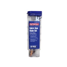 Faithfull Sabre Saw Blade Set, 10 Piece