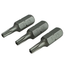 Faithfull Security S2 Grade Steel Screwdriver Bits T15S x 25mm (Pack 3)